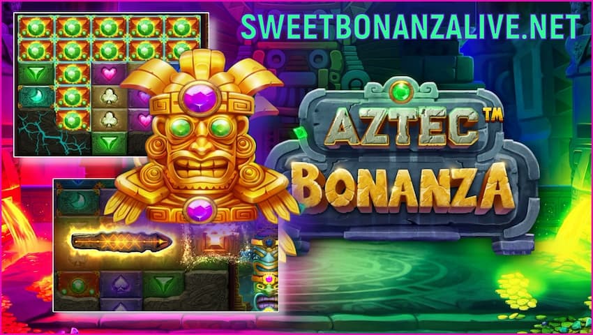 Aztec Bonanza (Iho olupese Pragmatic Play) ninu aworan yii.