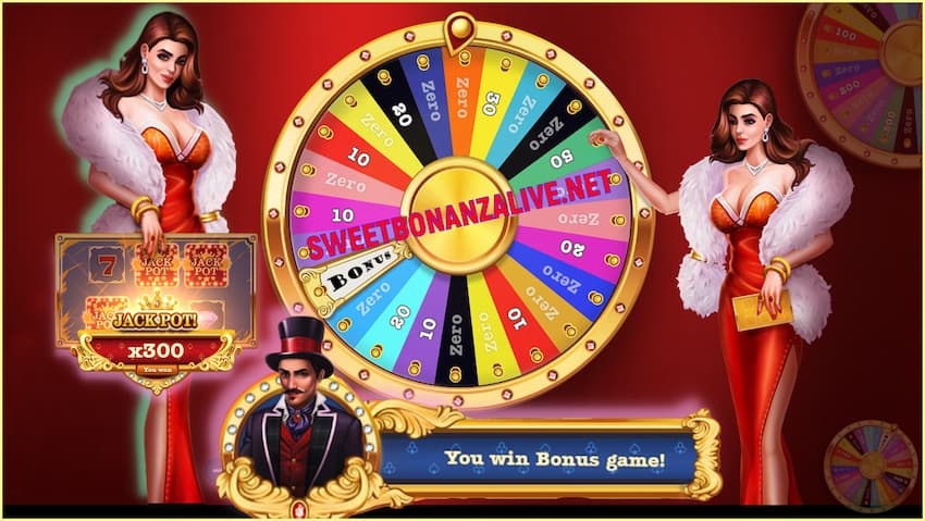 Bonanza Wheel (fournisseur de machines à sous de casino en ligne evoplay) sur cette photo.