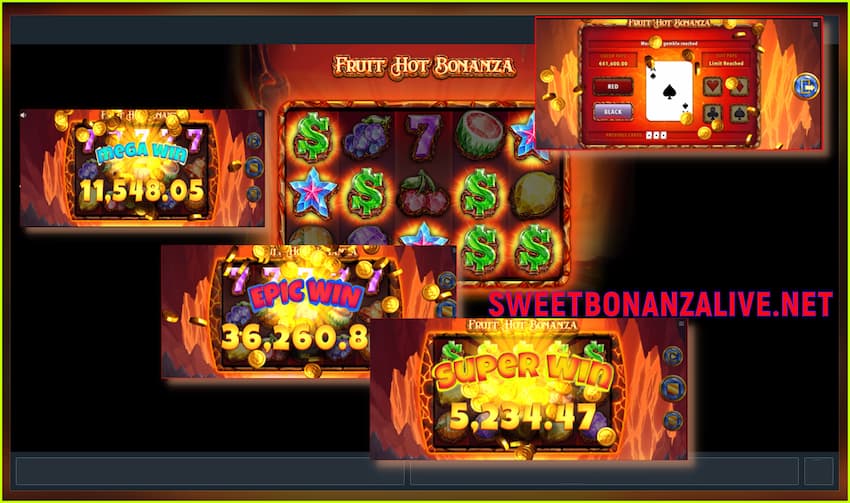 Fruit Hot Bonanza (žaidimo tiekėjas Spearhead Studios) Šiame paveikslėlyje.
