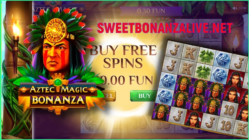 Aztec Magic Bonanza (slot provider BGAMING) in this picture.