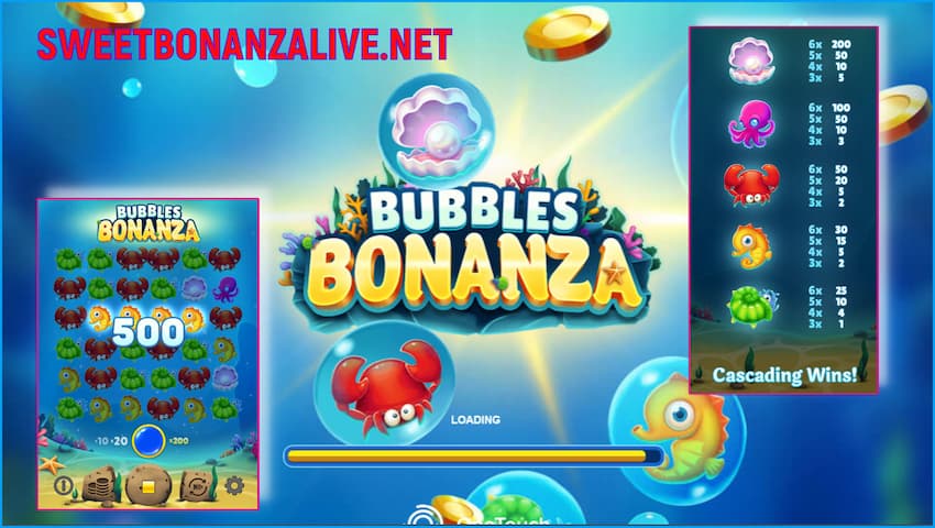 Bubble Bonanza (Casino ere olupese Black Pudding Games) ninu aworan yii.