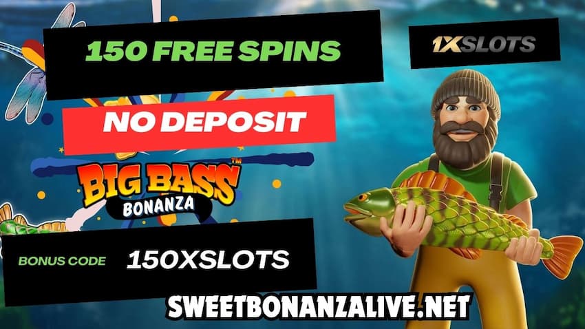 Big Bass Bonanza slot machine review and slot background are presented on the photo.