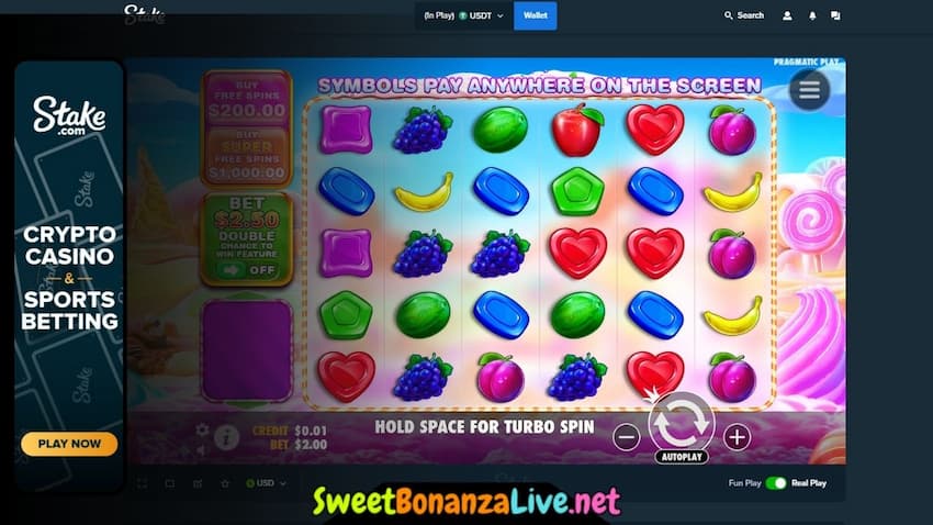 The new Sweet Bonanza 1000 slot machine from provider Pragmatic Play is in the picture.